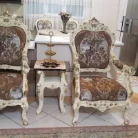 مبل استیل ۹نفره به اضافه ناهارخوری ۴نفره|مبلمان خانگی و میز عسلی|تهران, نازی‌آباد|دیوار
