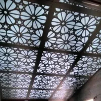 سقف کاذب تایل سقفی معرق سی ان سی cnc پی وی سی pvc|مصالح و تجهیزات ساختمان|تهران, بریانک|دیوار