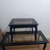 میز عسلی شیشه ای