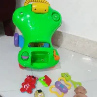 واکر کودک با دوشک کودک با لباس پسرانه