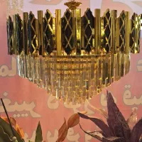 لوستر سانتی کریستال و استیل