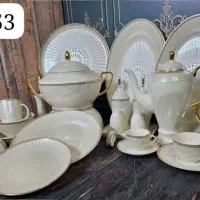 چینی 12نفره سرویس کامل 80 تیکه طرح کف گل اقساطی|ظروف سرو و پذیرایی|یزد, |دیوار