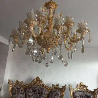 سه عدد لوستر برنز ، یک عدد ۱۵ شاخه دو عدد ۳ شاخه|لوستر و چراغ آویز|تبریز, |دیوار