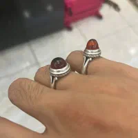 یک جفت انگشتر پایه شهاب