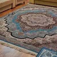 فرش با طرح ابریشم