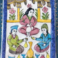 کاشی طرح برجسته قدیمی وچشم نواز