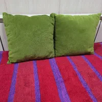 ۲کوسن سبز رنگ