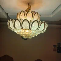 لوستر خورشیدی بزرگ|لوستر و چراغ آویز|تهران, دستغیب|دیوار