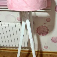 آباژور پایه چوبی|چراغ خواب و آباژور|کرمانشاه, |دیوار