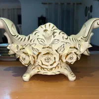 شکلات خوری سرامیکی گل برجسته