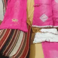 لباس دخترانه ستلی صورتی4تیکه