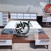 سرویس تخت خواب مدل پایه خراطی *طرح پازلی*باکفی|تخت و سرویس خواب|رشت, استقامت ۲|دیوار
