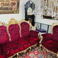 مبل استیل سلطنتی ۷ نفره|مبلمان خانگی و میز عسلی|تهران, نازیآباد|دیوار