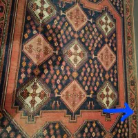 قالی افشاری|فرش|کرمان, |دیوار