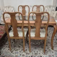 میزصندلی نهار خوری مدل چپندرچوب راش