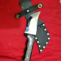 چاقو شماره یکو نیم دسته شاخ با غلاف|کوهنوردی و کمپینگ|همدان, |دیوار