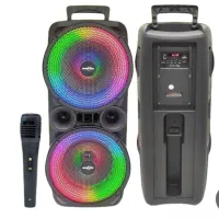 اسپیکر میکروفن دار شارژی دبل 8