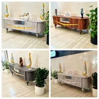 میز تلویزیون بغل گرد طرح خطی میز وکیوم FRP شرکتی