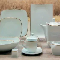 سرویس ۱۱۴ پارچه چینی زرین، نو