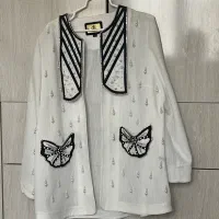 جواهر دوزی و ساخت انواع گلهای مخمل و ساتن روی لباس|لباس|پارس‌آباد, |دیوار