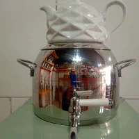 کتری قوری ایرانی کف چدن دکا موند ۶ لیتر آکبند