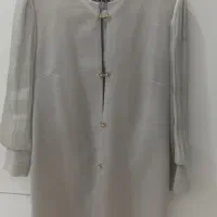 مانتو و شلوار طوسی روشن خیلی تمیز