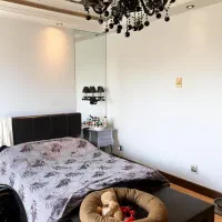 تختخواب چرم ترک با پاف(استقبال)