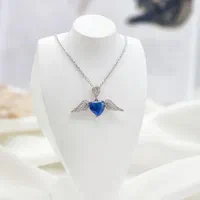 گردنبند بال فرشته نقره یاقوت سرخ و کبود کد۰۴۳۱|بدلیجات|تبریز, |دیوار