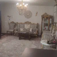 مبلمان استیل با ویترین درحد نو ۹ نفره