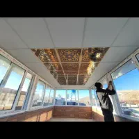 اجرای کناف دامپا تایل نرده استیل|خدمات پیشه و مهارت|شیراز, گویم|دیوار