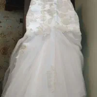 لباس عروس(سفید یخچالی)سایز38
