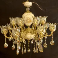 لوستر دوگل بزرگ درباری|لوستر و چراغ آویز|اراک, |دیوار