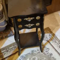 میز تلفن چوبی