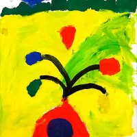 «تابلوی ابرنگ اورجینال با سبک اکسپرسیو...