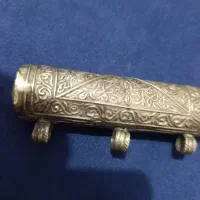 گردنبند نقره لوله ای