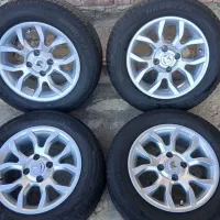 رینگ ۱۵شاخ گوزنی اروند اصل شرکتی و لاستیک خارجی