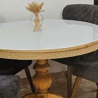 میز گرد ناهارخوری|میز و صندلی غذاخوری|رشت, حمیدیان|دیوار