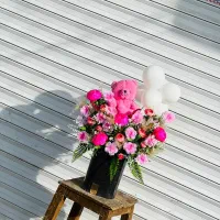 سبد گل مصنوعی و گل طبیعی گلفروشی رز پایه عزاداری|گل مصنوعی|بیرجند, |دیوار