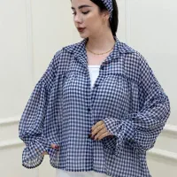 شومیز باندانا حریر ۲ تکه