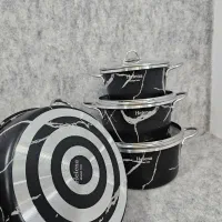 قابلمه ۷پارچه گلدانی ماربل.تعویض روحی کهنه بانو