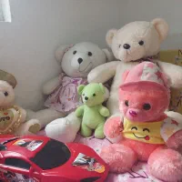 عروسک خرسی|اسباببازی بچه|نور, |دیوار