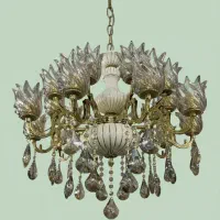 لوستر ۱۰شعله سرامیکی ایتالیایی باضمانت ده‌ساله