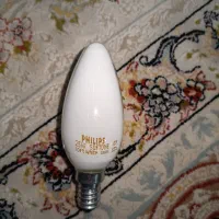 لامپ شمعی شیری رنگ فیلیپس 25 وات