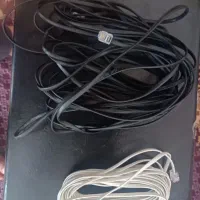 دو عدد سیم تلفن ده متری