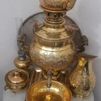 سرویس کامل سماور زغالی مس نو