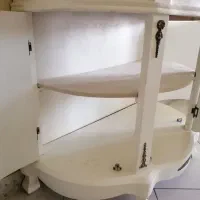 آئینه و کنسول سفید|بوفه، ویترین، کنسول|پردیس, فاز ۳|دیوار