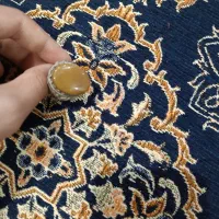 انگشتر عقیق چاسپر رکاب سلیندری درجه یک|جواهرات|اهواز, عین ۲|دیوار
