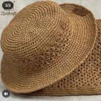 فروش ست کیف وکلاه رافیا دستبافت|کیف، کفش، کمربند|یزد, |دیوار