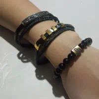 دستبند چرم مردانه