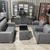 مبلمان کریستال میز مدرن کانترماربل صندلی مدیریت